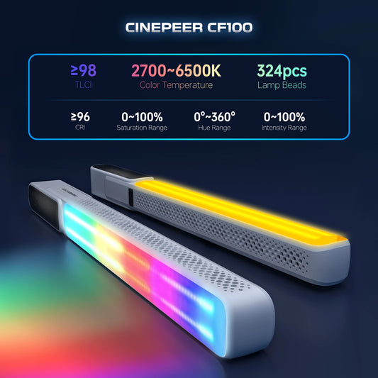 100W Handheld RGB LED Stick Light for Video