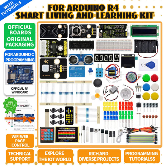 Smart IoT Learning Kit with WiFi Board and 60 Projects