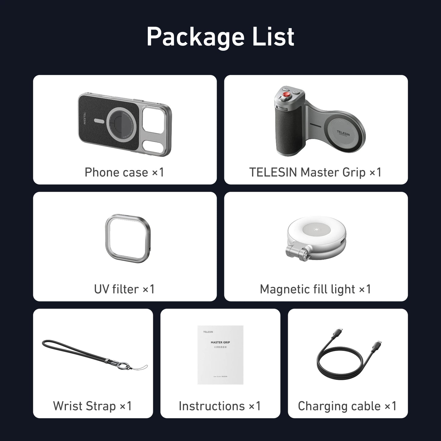 Magnetic Camera Grip Power Bank Kit for Pro Max