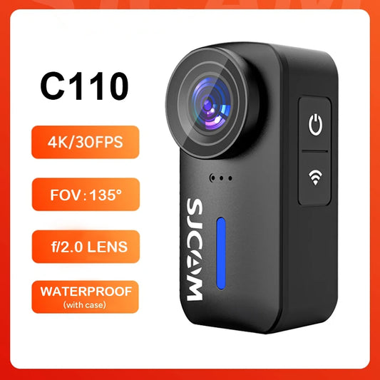 Waterproof Black 4K Sports Camera with EIS Stabilisation