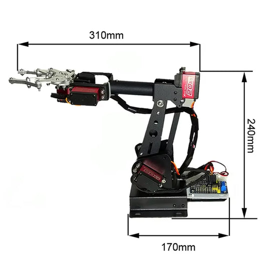 6DOF Programmable Robotic Arm Kit for Arduino