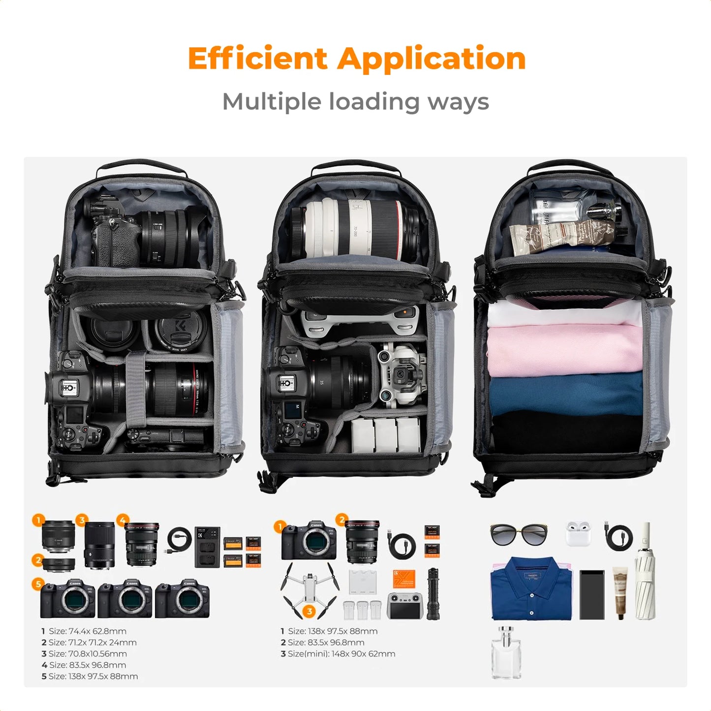 10L Hardshell Camera Sling Bag for DSLR and Mirrorless Cameras