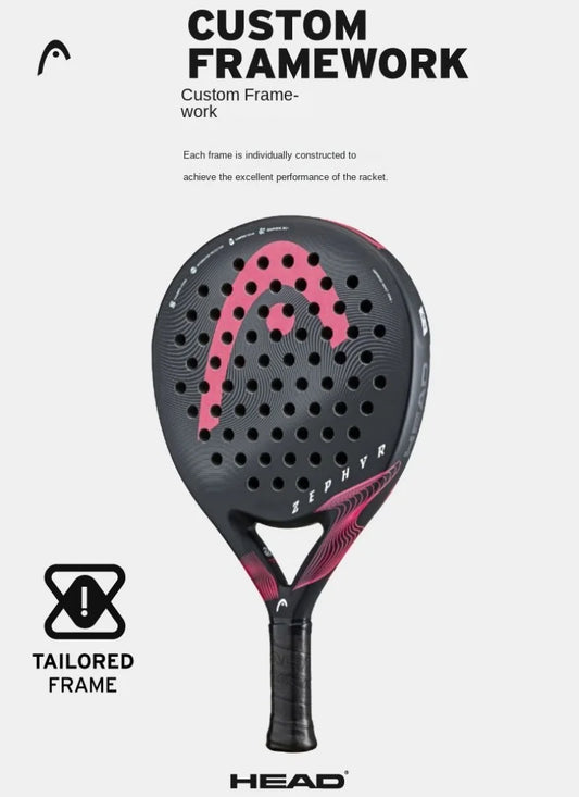 Lightweight Blue Padel Tennis Racquet Memory Foam