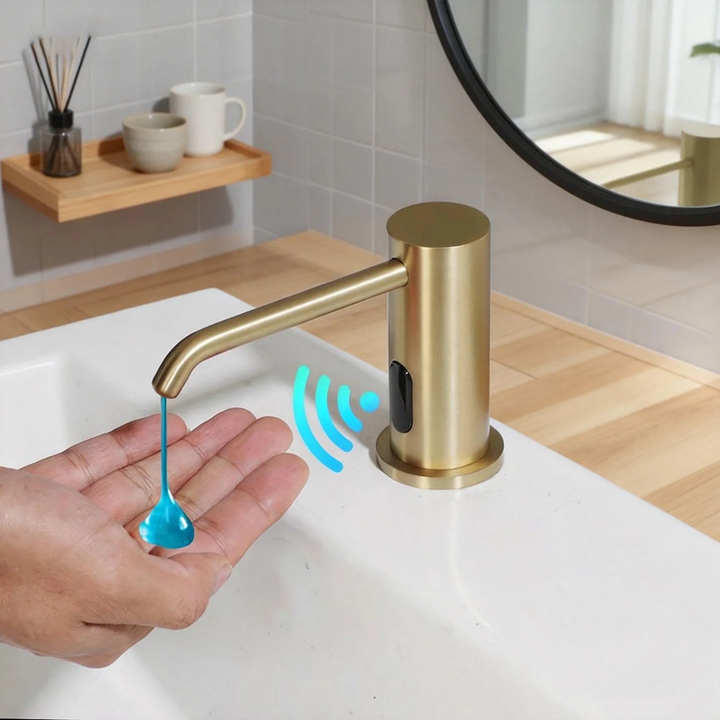 Brushed Gold Smart Touchless Soap Dispenser