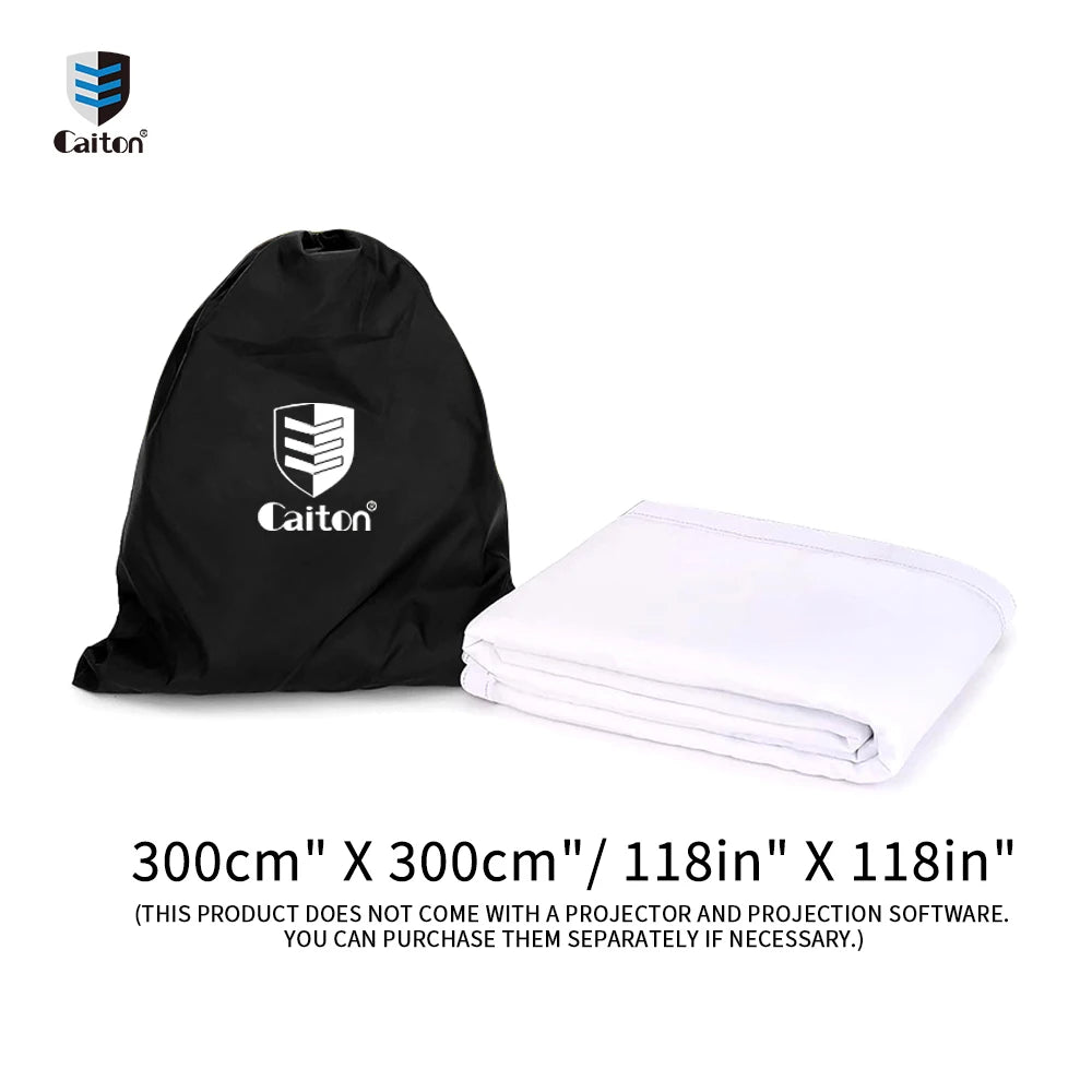 HD Golf Simulator Impact Screen 118x118in Double-Layer