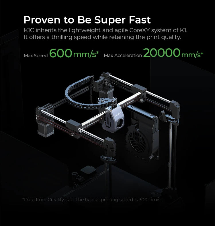 Upgraded 3D Printer 600mm/s with AI Camera