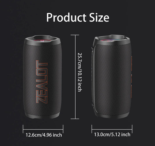 50W Outdoor Bluetooth Speaker with Loud Stereo and Long Battery