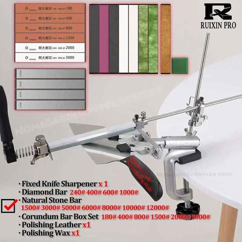 Fixed Angle Knife Sharpener Whetstone Diamond Sharpener Set