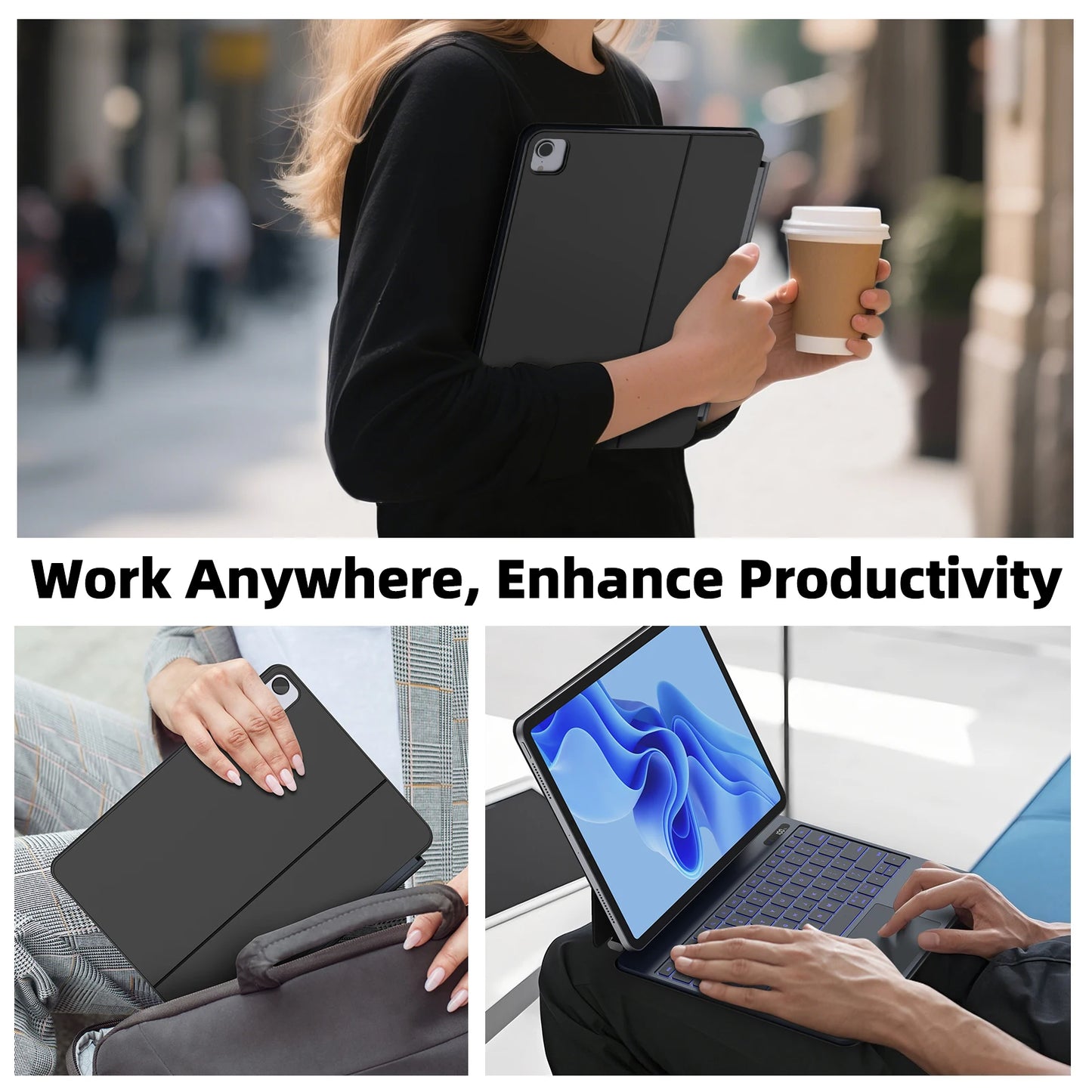 Lightweight Magic Keyboard Case for iPad 10th Gen