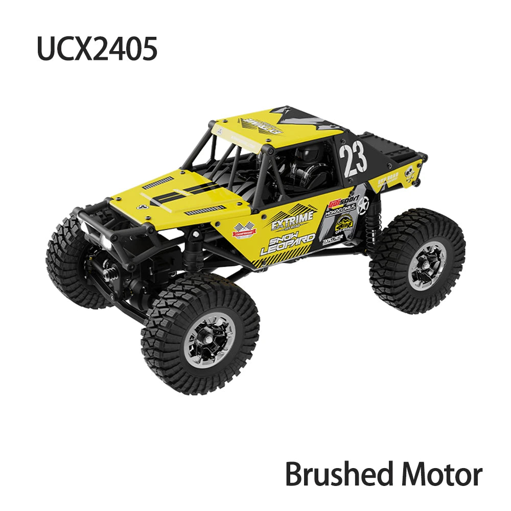 Mini 1/24 RC Crawler 4WD Yellow Off-Road Truck RTR