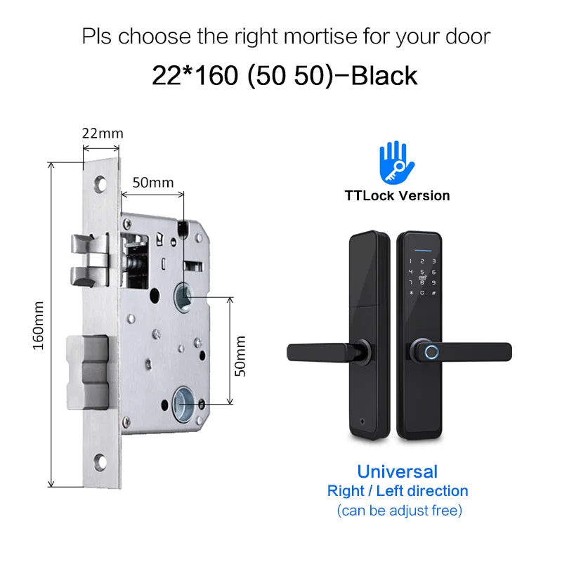 Heavy Duty Wifi Smart Fingerprint Door Lock