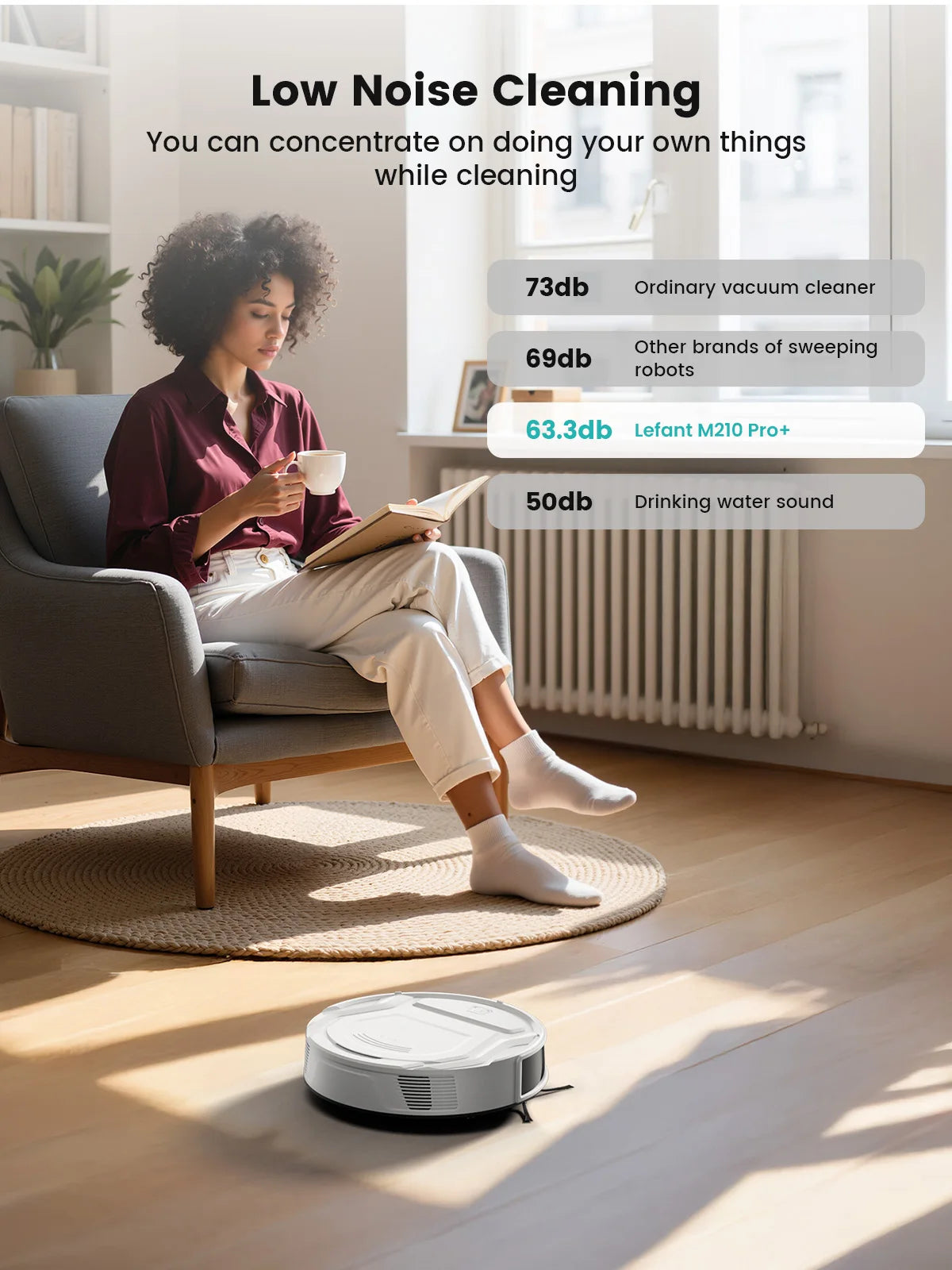 All-in-One Robot Vacuum for Hard Floors & Carpets