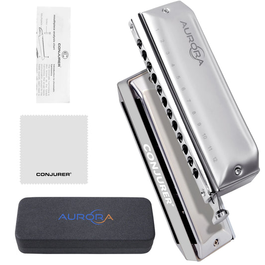 Professional 12 Hole Chromatic Harmonica Key C