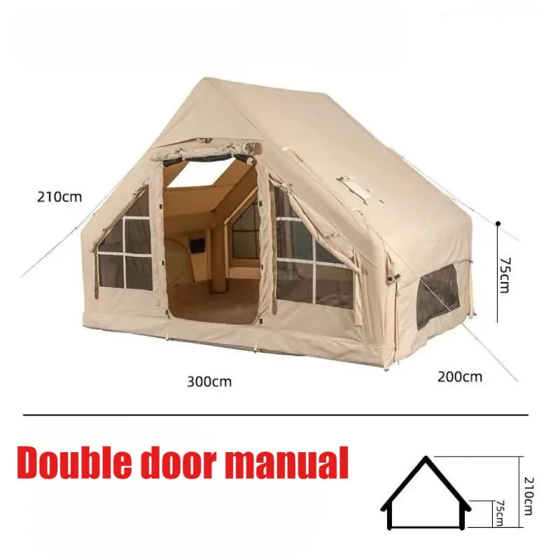 Portable Oxford Cloth Tent with Double Door Access