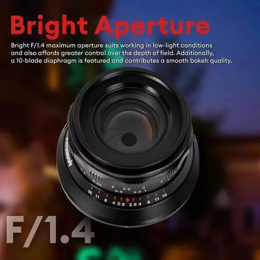 Portable 35mm F1.4 Manual Focus Lens L-Mount