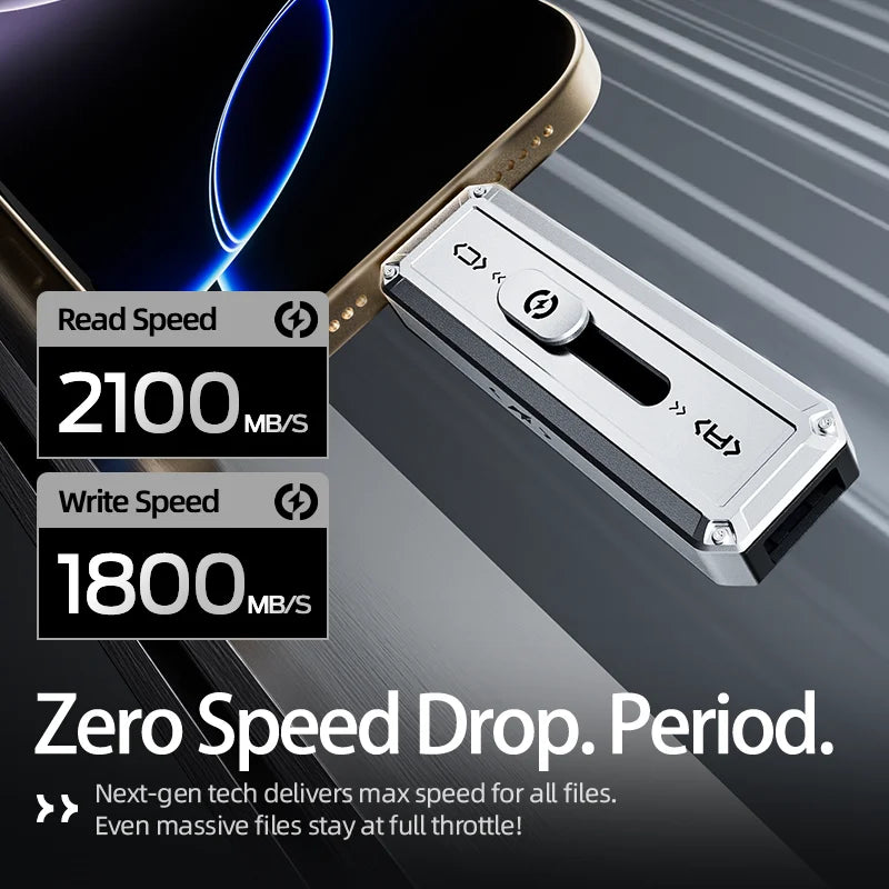 High Speed 2TB USB-C Solid State Flash Drive