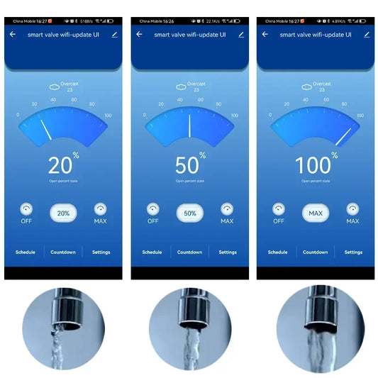 WiFi Garden Faucet Controller DN20 Adjustable Flow