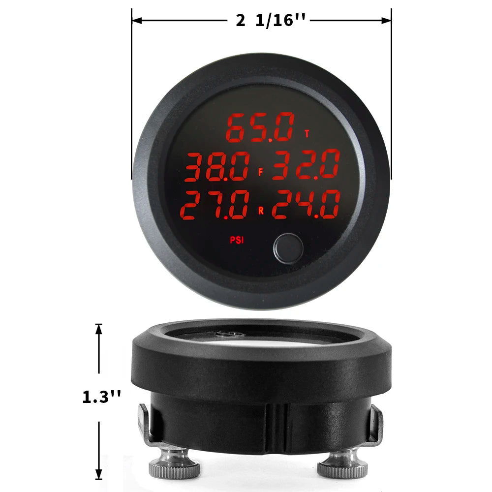 5-in-1 Digital Air Pressure Gauge with 5 Sensors White
