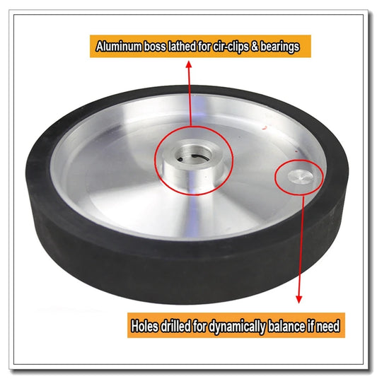 Heavy Duty Smooth Contact Wheel 350x50mm 6202