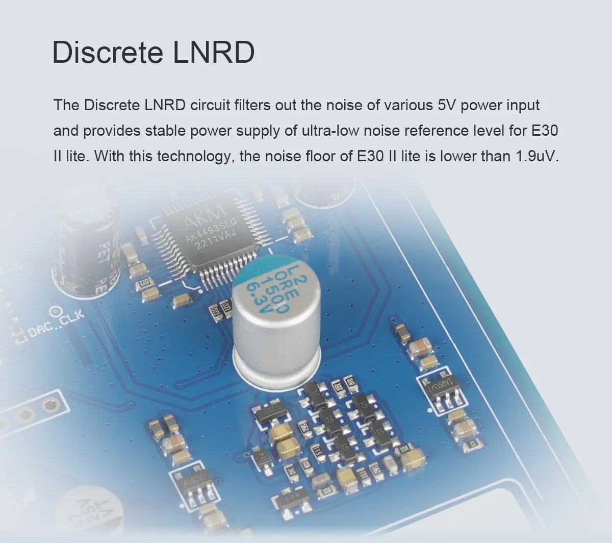 E30II LITE Silver DAC 32bit 768kHz DSD512 Audio
