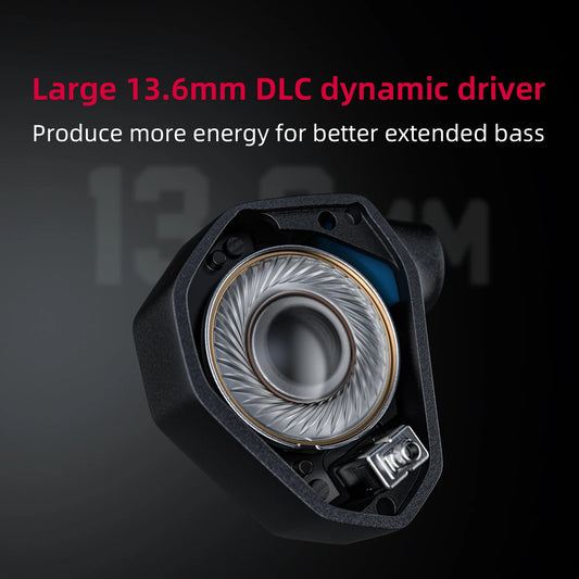 High-Performance Hybrid In-Ear Earphones 1DD+4BA