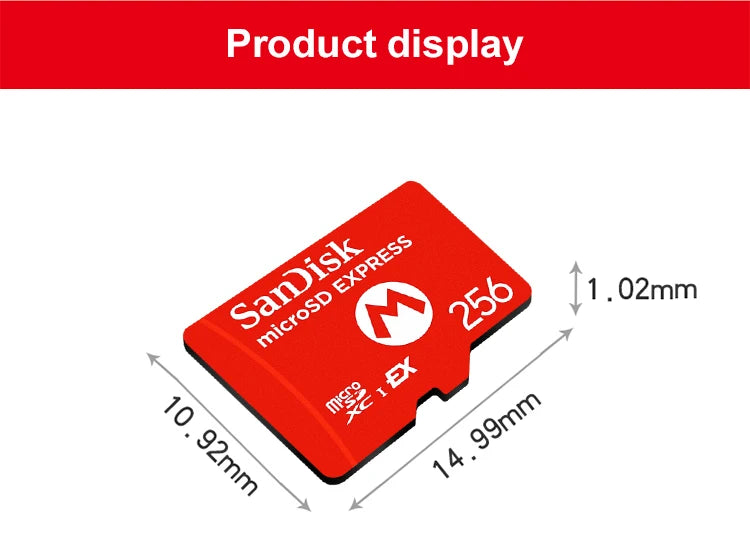 256GB MicroSD Express Card for Nintendo Switch 2