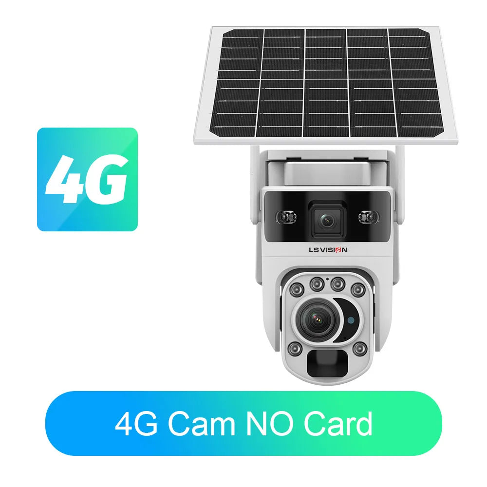 4G Dual-Lens Solar Camera with 60X Zoom