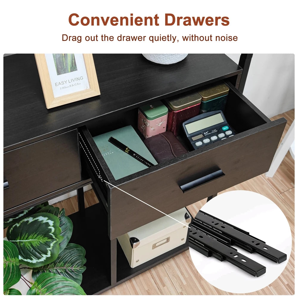 Tall Display Bookshelf Cabinet for Living Room Office