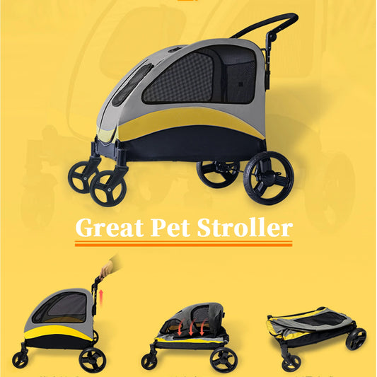 XL Portable Pet Stroller for Large Dogs Outdoors