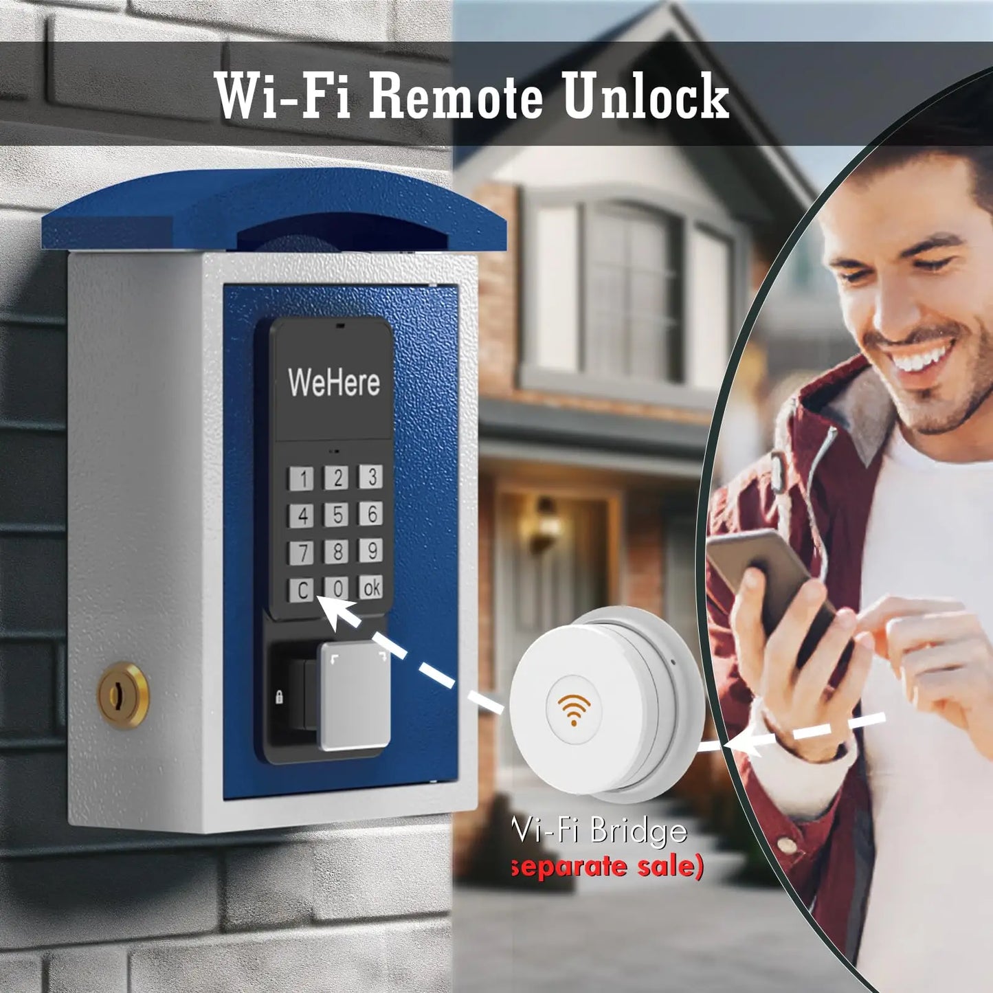 Smart Key Lock Box with Bluetooth App and Gateway Access