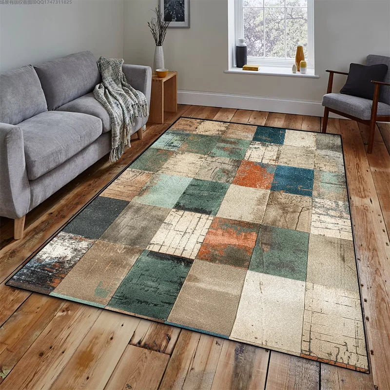 Non Slip Geometric Rug Carpet for Bedroom and Living