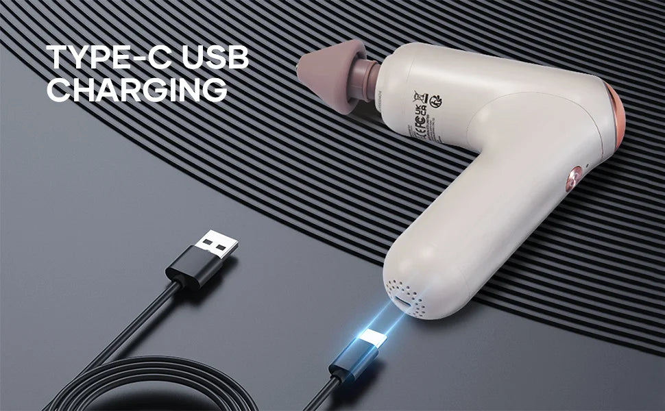 Rechargeable Deep Tissue Massage Gun with Heat Therapy