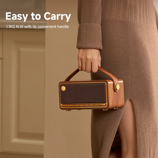 Brown Wireless Bluetooth Speaker 40 Watt Portable Sound