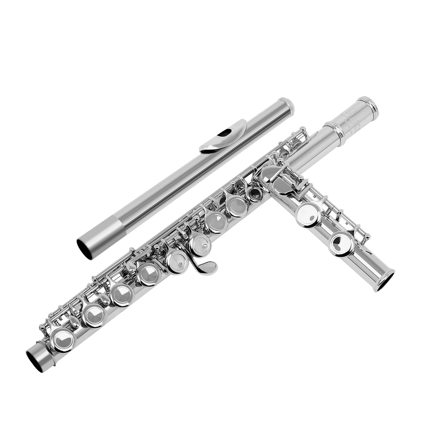 16 Key C Flute with Case Cleaning Cloth and Gloves