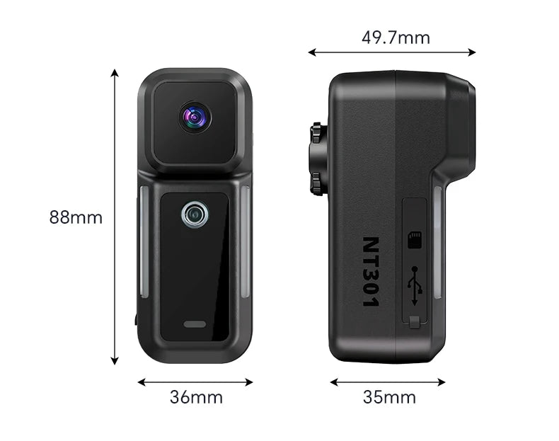 Rechargeable Bicycle Taillight with Wide Angle Loop Recording