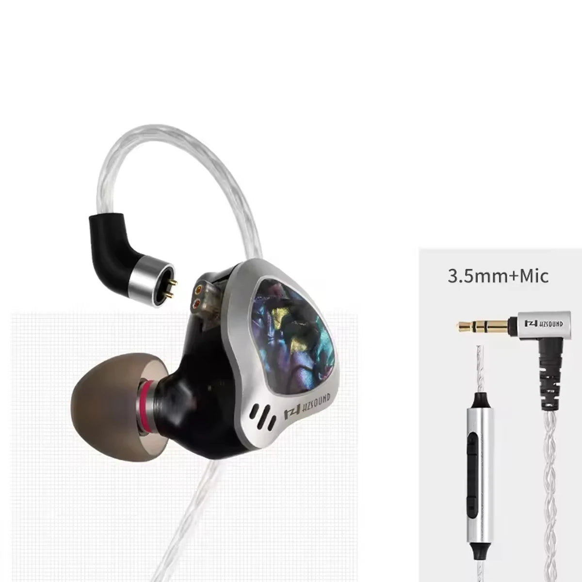 HiFi In-Ear Earphones 3.5mm With Mic Tunable Sound