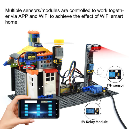 DIY Electronic Sensor Kit with 42 Modules for Coding Practice