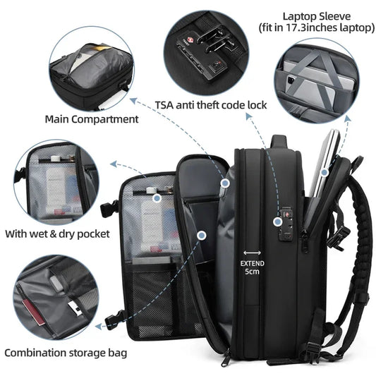 Multipurpose Hiking School and Business Backpack 17 Inch