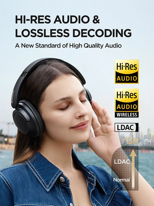 Blue Wireless ANC Headphones 100H Playtime Hi-Res Audio