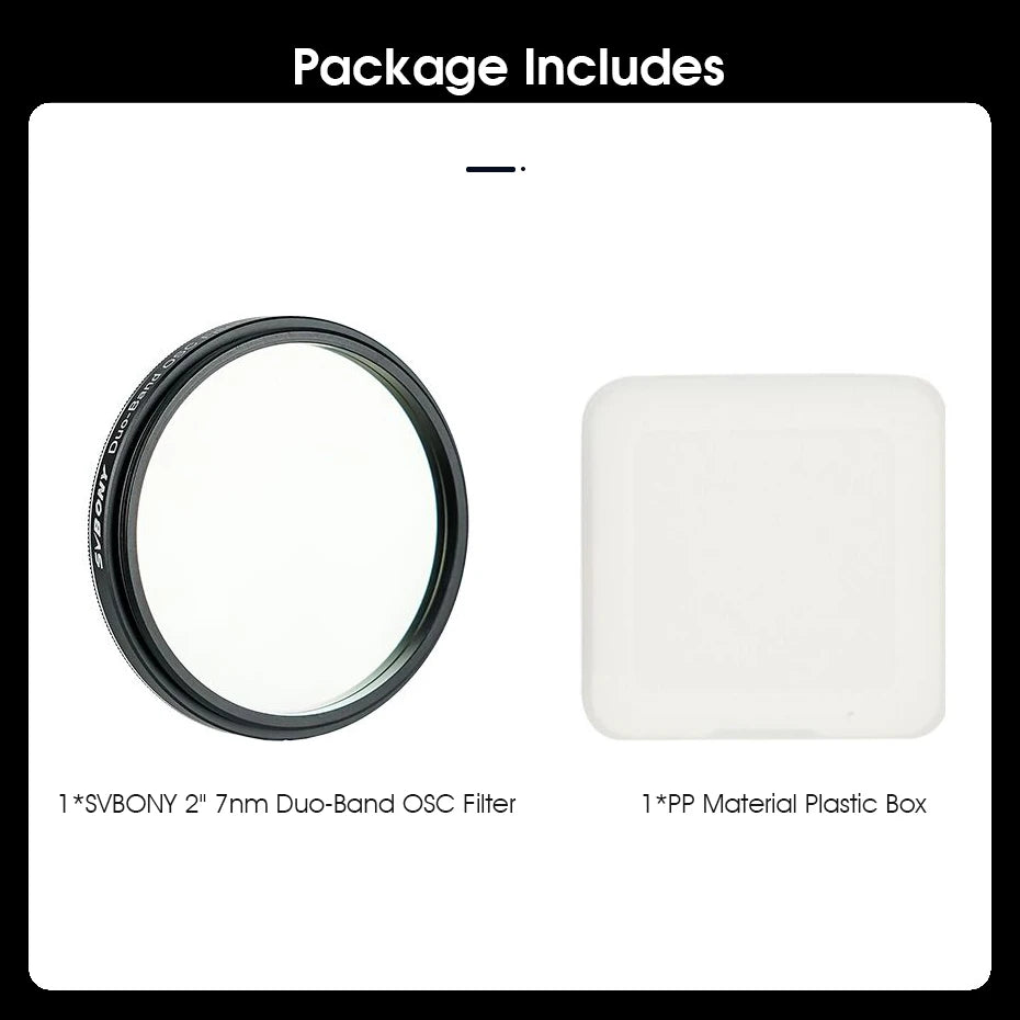 1.25 Inch Dual Band Telescope Filter for Astrophotography