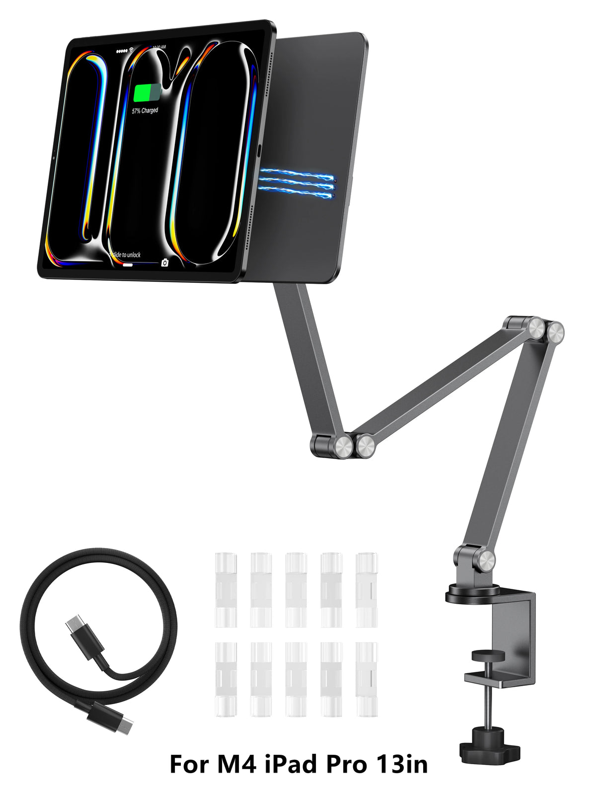 Magnetic Wireless Charger Stand for M4 iPad Pro 13"