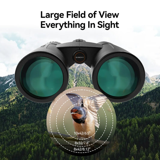 Compact 8x32 ED Prism Binoculars Bird Watching Ready