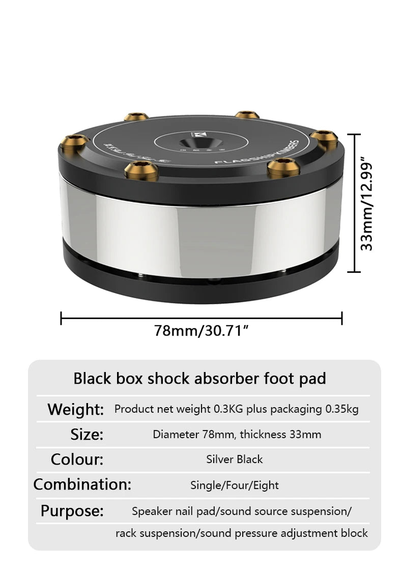 HiFi Speaker Isolation Feet 4 Pack Anti Vibration Pads