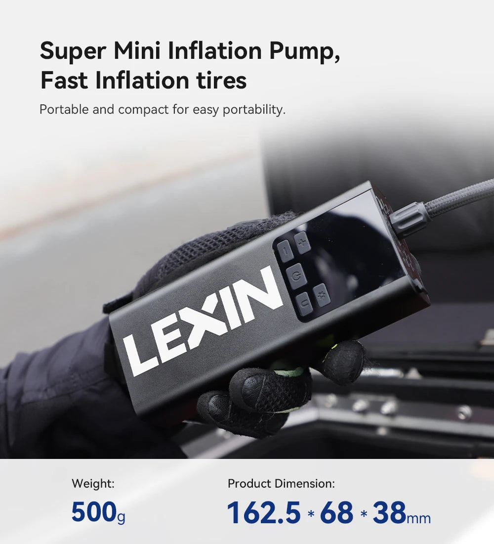 Portable Smart Air Pump 5000mAh Tire Inflator