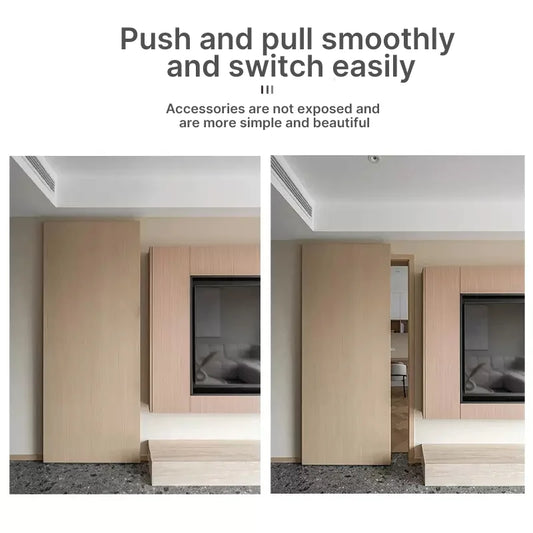 1.2m Invisible Sliding Door Track Hardware Kit 80kg