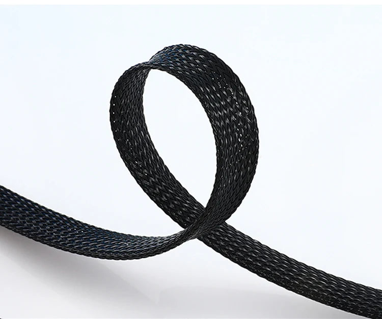 Heavy Duty Braided Cable Sleeving 10m Flame Retardant Tube