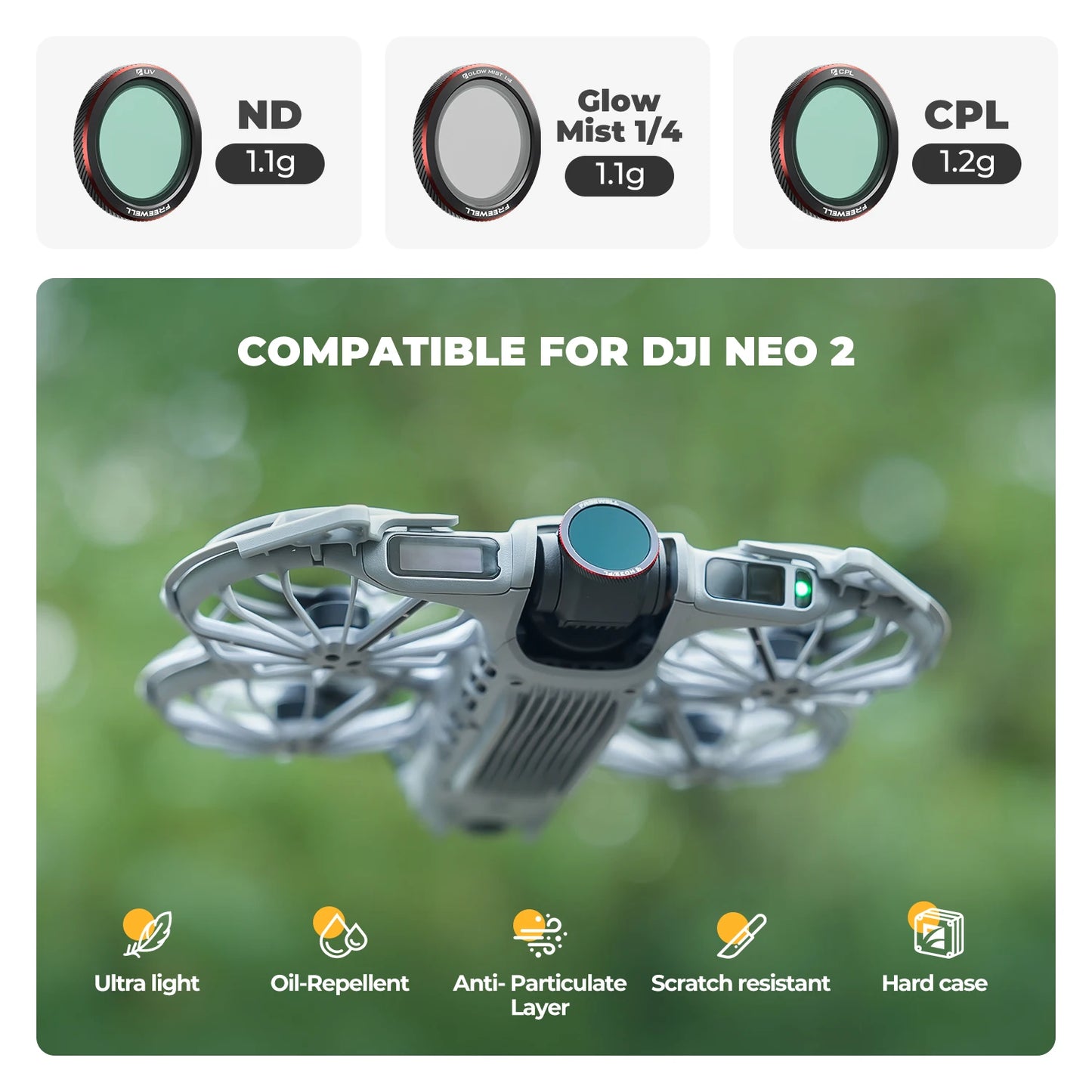 Magnetic 9 Pack Drone Filter Set