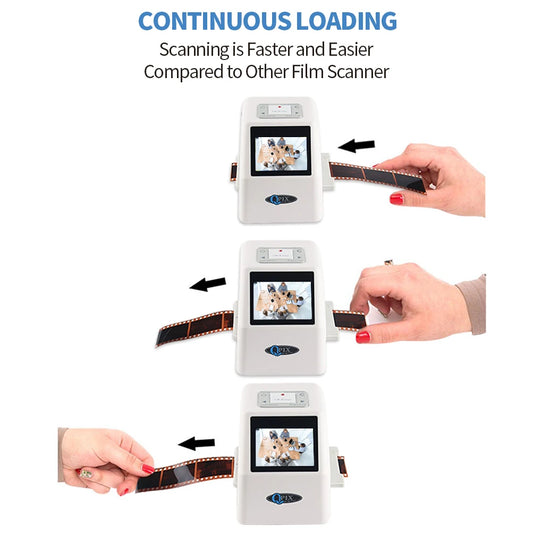 White Digital Film Scanner White 35mm to Digital Converter