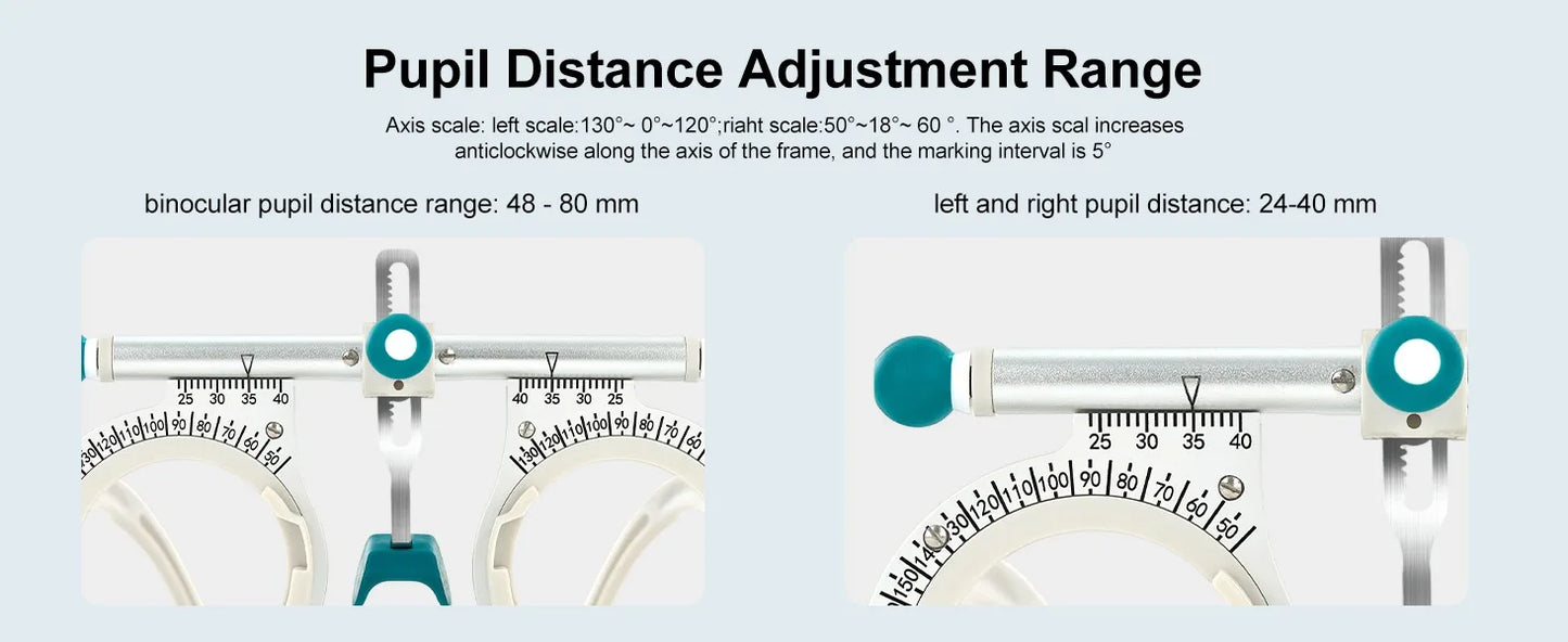 Super Light Titanium Trial Lens Frame with Round Knob
