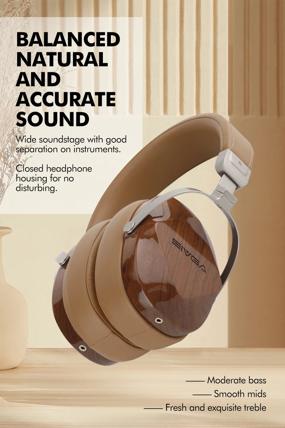 Noise-Isolating Stereo Headphones Over-Ear 4.4mm